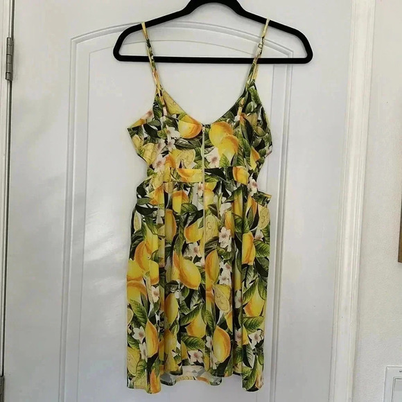 Show Me Your Mumu Piper Dress Citrus Lemons Sz M - Picture 11 of 14